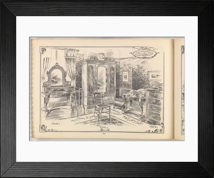 Framed Print : Page from Furniture by C&S. Ltd Framed Print : Page from Furniture by C&S. Ltd