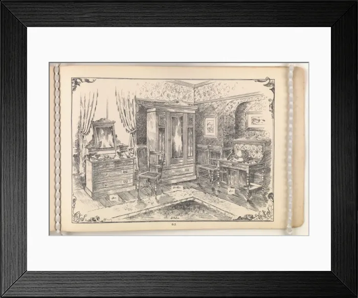 Framed Print : Page from Furniture by C&S. Ltd Framed Print : Page from Furniture by C&S. Ltd
