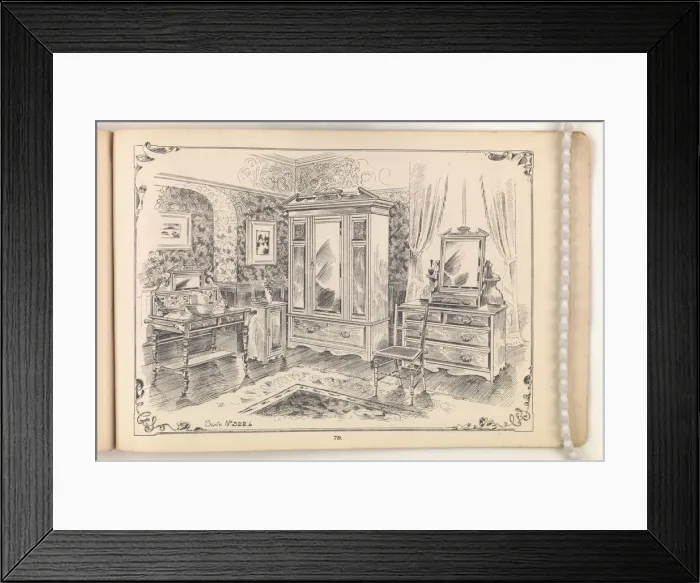 Framed Print : Page from Furniture by C&S. Ltd Framed Print : Page from Furniture by C&S. Ltd