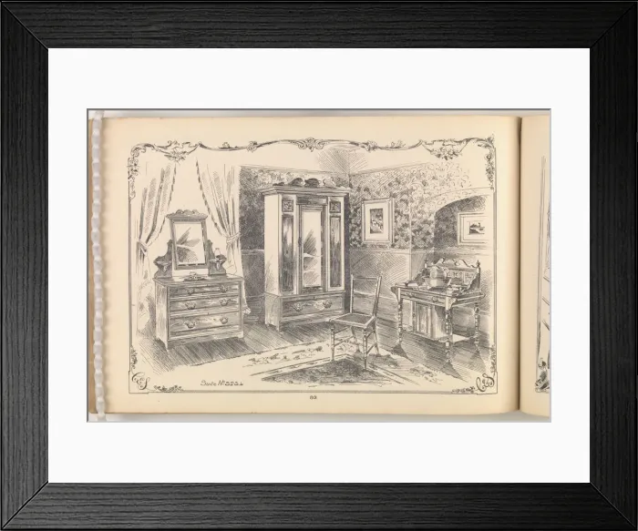 Framed Print : Page from Furniture by C&S. Ltd Framed Print : Page from Furniture by C&S. Ltd