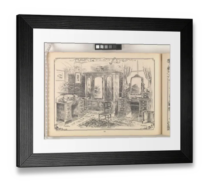 Framed Print : Page from Furniture by C&S. Ltd Framed Print : Page from Furniture by C&S. Ltd