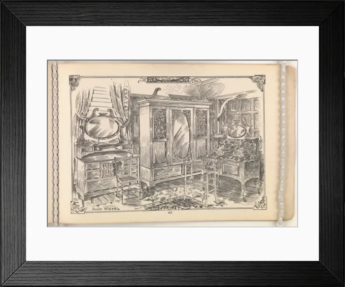 Framed Print : Page from Furniture by C&S. Ltd Framed Print : Page from Furniture by C&S. Ltd