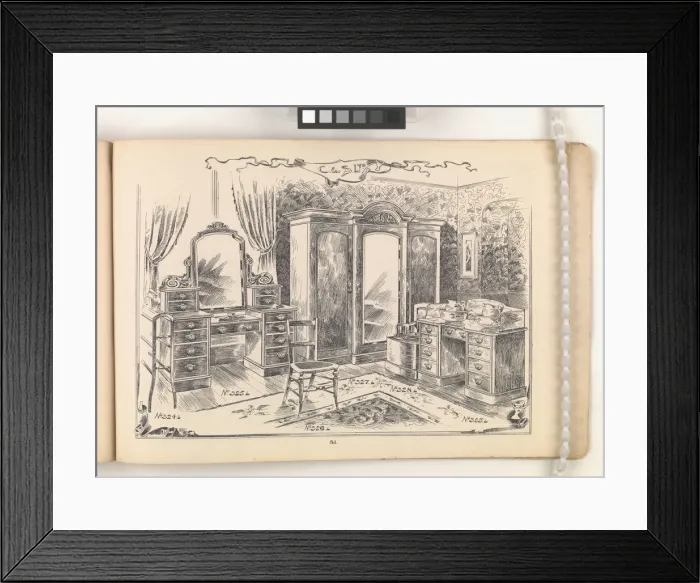 Framed Print : Page from Furniture by C&S. Ltd Framed Print : Page from Furniture by C&S. Ltd