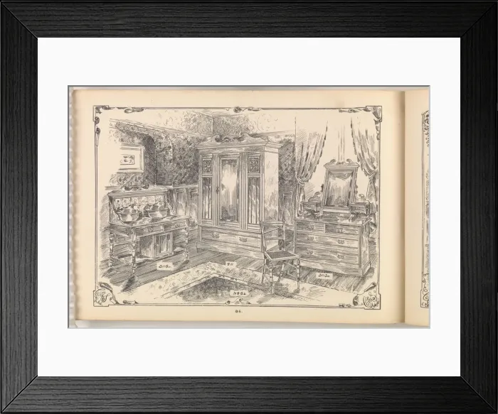 Framed Print : Page from Furniture by C&S. Ltd Framed Print : Page from Furniture by C&S. Ltd