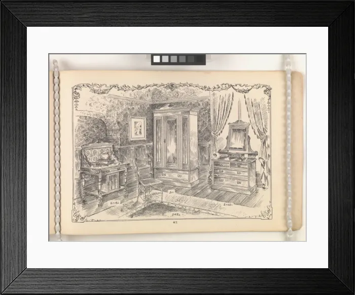 Framed Print : Page from Furniture by C&S. Ltd Framed Print : Page from Furniture by C&S. Ltd