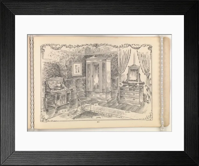 Framed Print : Page from Furniture by C&S. Ltd Framed Print : Page from Furniture by C&S. Ltd