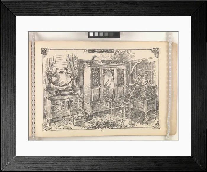Framed Print : Page from Furniture by C&S. Ltd Framed Print : Page from Furniture by C&S. Ltd