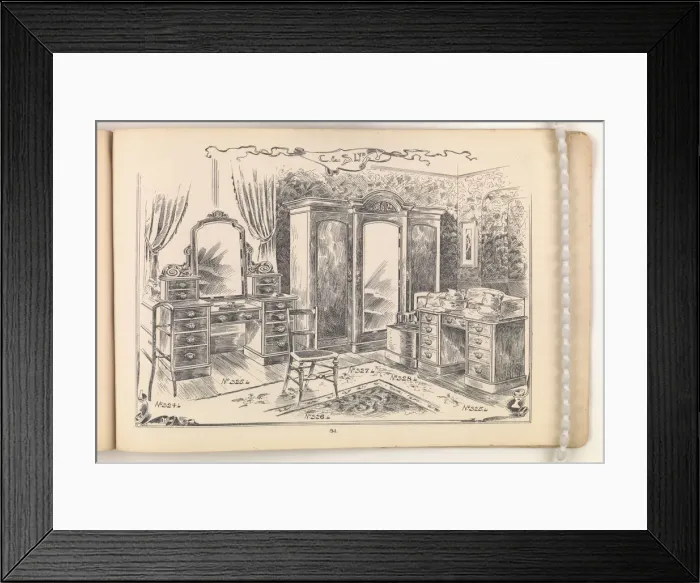 Framed Print : Page from Furniture by C&S. Ltd Framed Print : Page from Furniture by C&S. Ltd