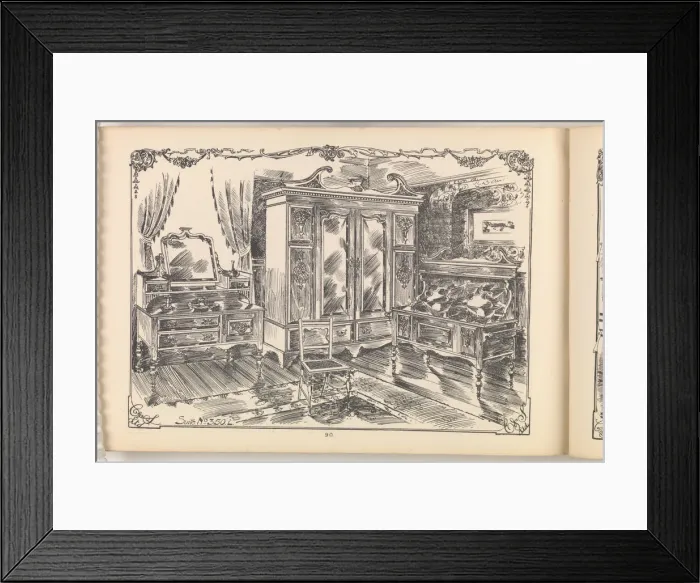 Framed Print : Page from Furniture by C&S. Ltd Framed Print : Page from Furniture by C&S. Ltd