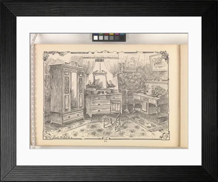 Framed Print : Page from Furniture by C&S. Ltd Framed Print : Page from Furniture by C&S. Ltd