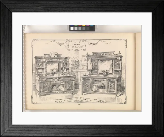 Framed Print : Page from Furniture by C&S. Ltd Framed Print : Page from Furniture by C&S. Ltd