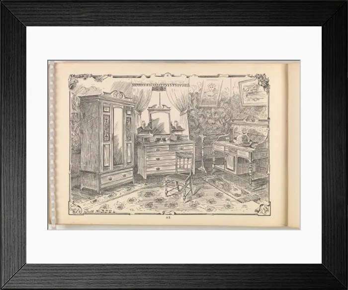 Framed Print : Page from Furniture by C&S. Ltd Framed Print : Page from Furniture by C&S. Ltd