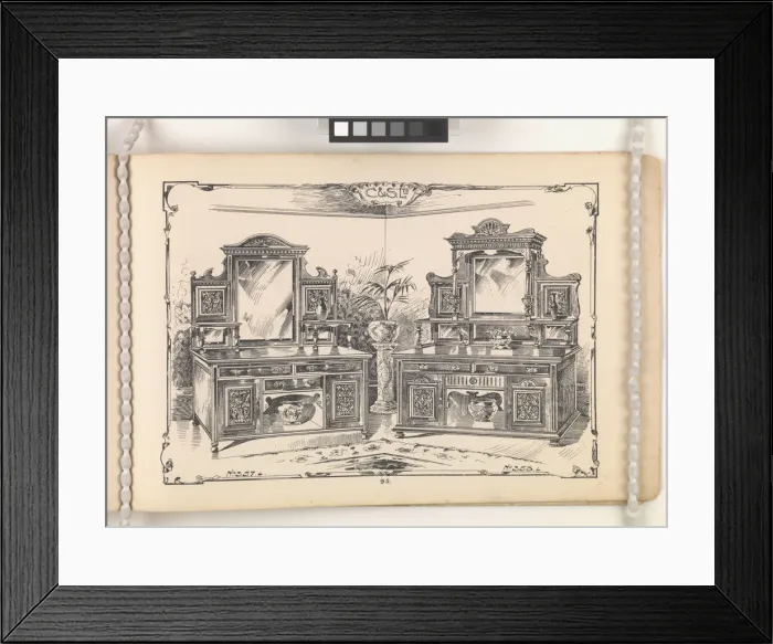 Framed Print : Page from Furniture by C&S. Ltd Framed Print : Page from Furniture by C&S. Ltd