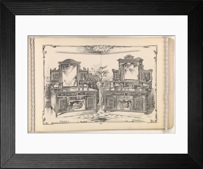 Framed Print : Page from Furniture by C&S. Ltd Framed Print : Page from Furniture by C&S. Ltd