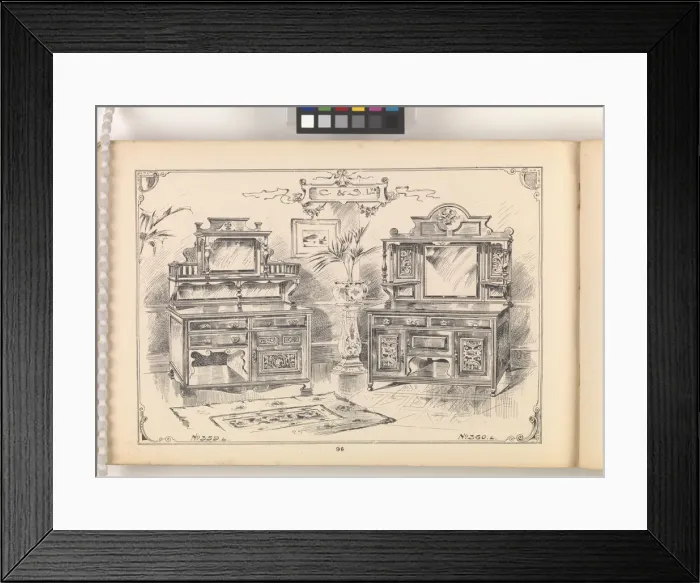 Framed Print : Page from Furniture by C&S. Ltd Framed Print : Page from Furniture by C&S. Ltd