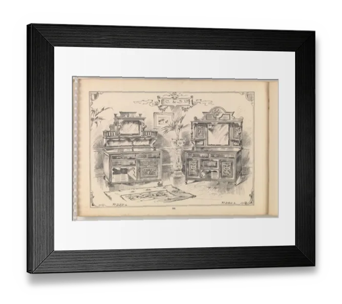 Framed Print : Page from Furniture by C&S. Ltd Framed Print : Page from Furniture by C&S. Ltd