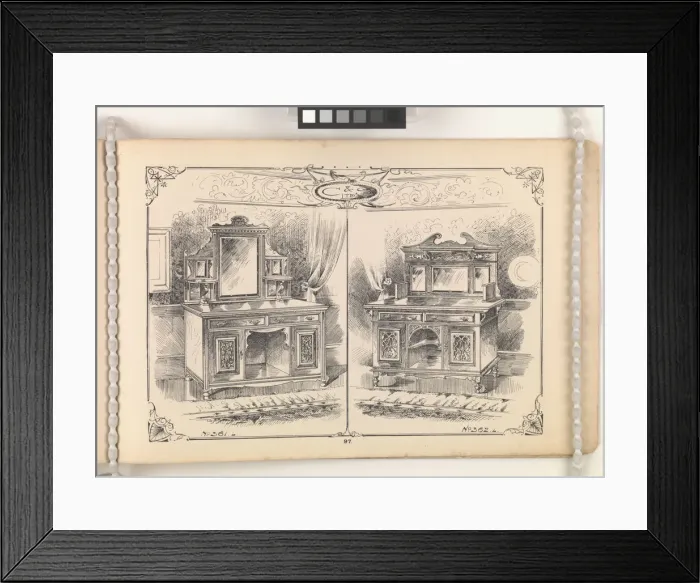 Framed Print : Page from Furniture by C&S. Ltd Framed Print : Page from Furniture by C&S. Ltd