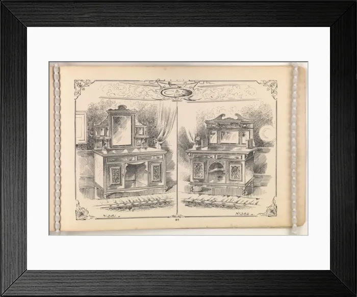 Framed Print : Page from Furniture by C&S. Ltd Framed Print : Page from Furniture by C&S. Ltd