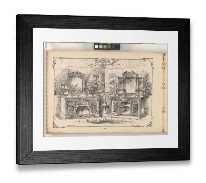 Framed Print : Page from Furniture by C&S. Ltd Framed Print : Page from Furniture by C&S. Ltd