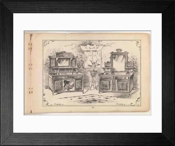 Framed Print : Page from Furniture by C&S. Ltd Framed Print : Page from Furniture by C&S. Ltd