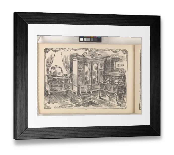 Framed Print : Page from Furniture by C&S. Ltd Framed Print : Page from Furniture by C&S. Ltd