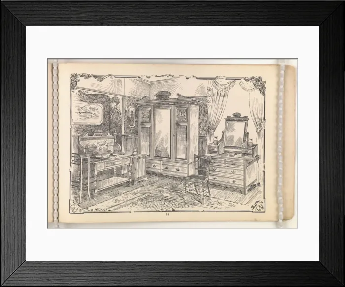 Framed Print : Page from Furniture by C&S. Ltd Framed Print : Page from Furniture by C&S. Ltd