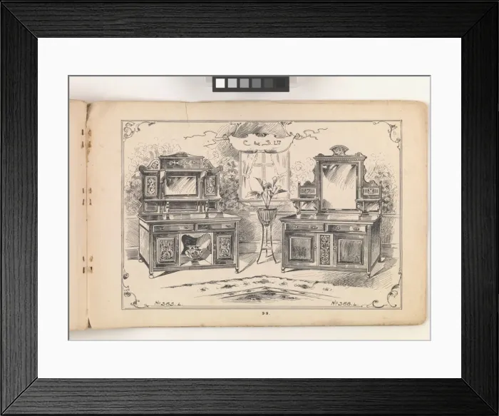 Framed Print : Page from Furniture by C&S. Ltd Framed Print : Page from Furniture by C&S. Ltd