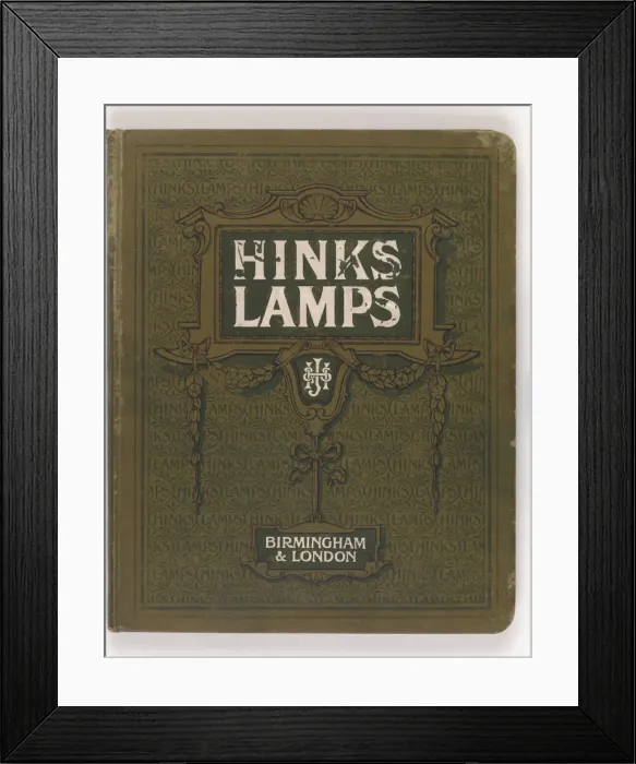Framed Print : Front cover of Hinks Lamps catalogue Framed Print : Front cover of Hinks Lamps catalogue