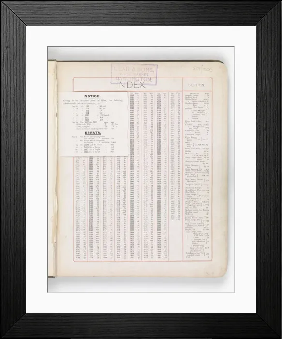 Framed Print : Page from Hinks Lamps catalogue Framed Print : Page from Hinks Lamps catalogue
