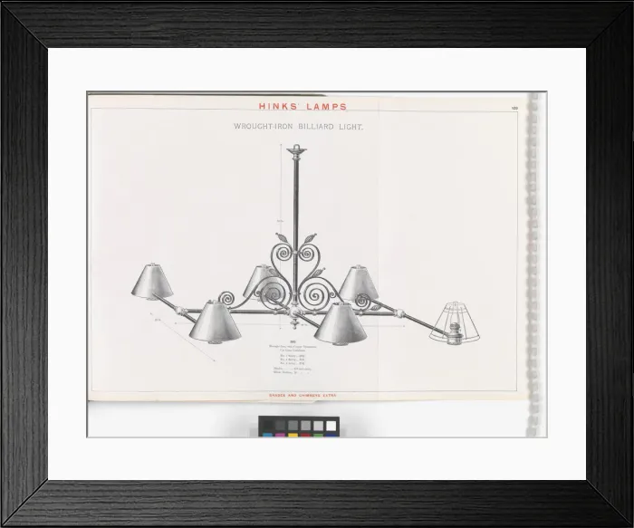 Framed Print : Page from Hinks Lamps catalogue Framed Print : Page from Hinks Lamps catalogue