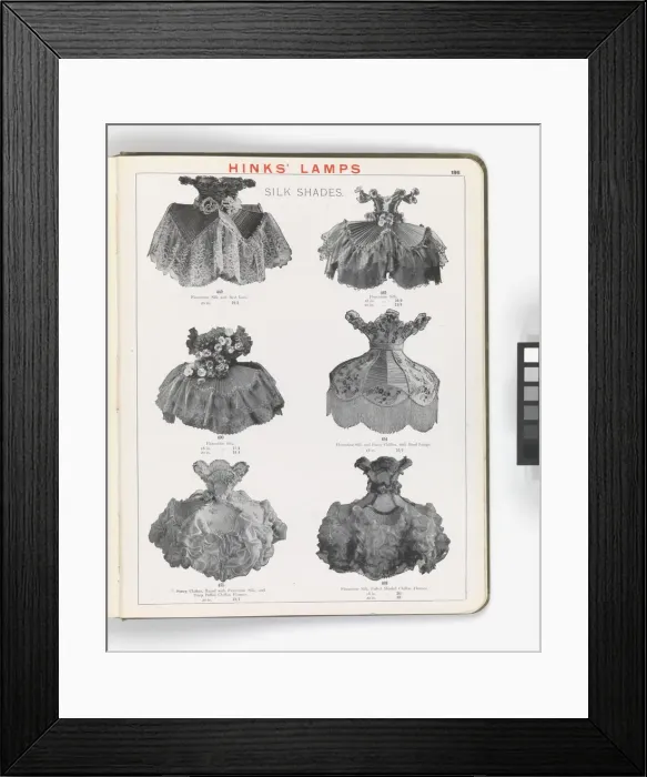 Framed Print : Page from Hinks Lamps catalogue Framed Print : Page from Hinks Lamps catalogue