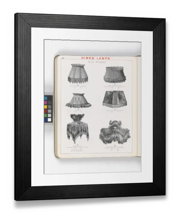 Framed Print : Page from Hinks Lamps catalogue Framed Print : Page from Hinks Lamps catalogue