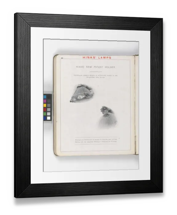 Framed Print : Page from Hinks Lamps catalogue Framed Print : Page from Hinks Lamps catalogue