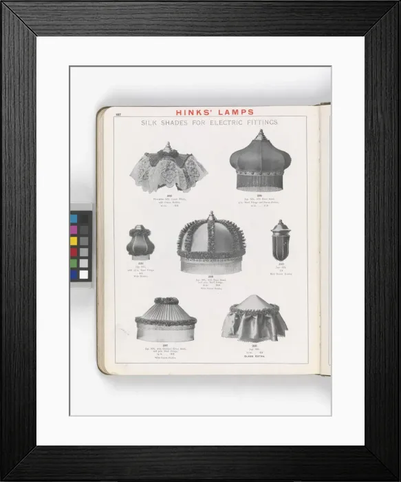 Framed Print : Page from Hinks Lamps catalogue Framed Print : Page from Hinks Lamps catalogue