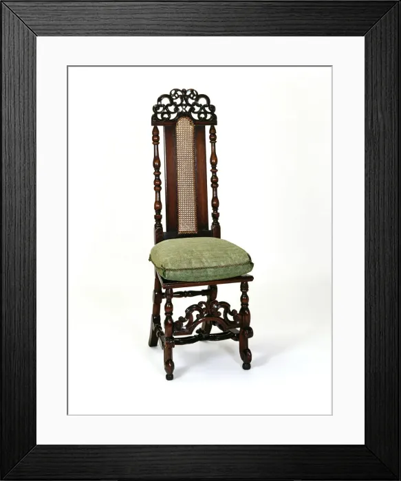 Framed Print : Tall back chair Framed Print : Tall back chair