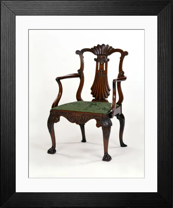 Framed Print : Walnut armchair Framed Print : Walnut armchair