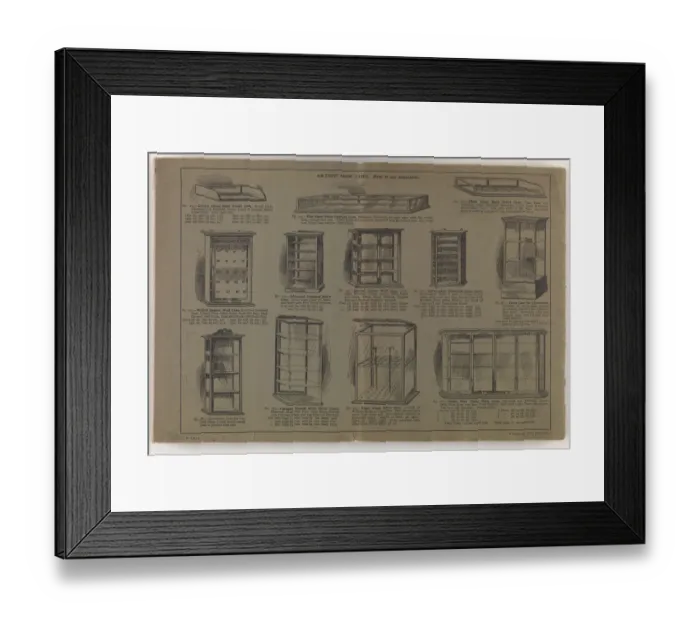 Framed Print : Back cover of New Illustrated Catalogue of Furniture Framed Print : Back cover of New Illustrated Catalogue of Furniture