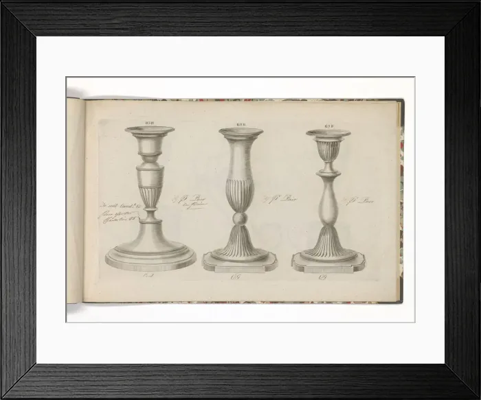 Framed Print : Page from a catalogue of domestic silverware Framed Print : Page from a catalogue of domestic silverware