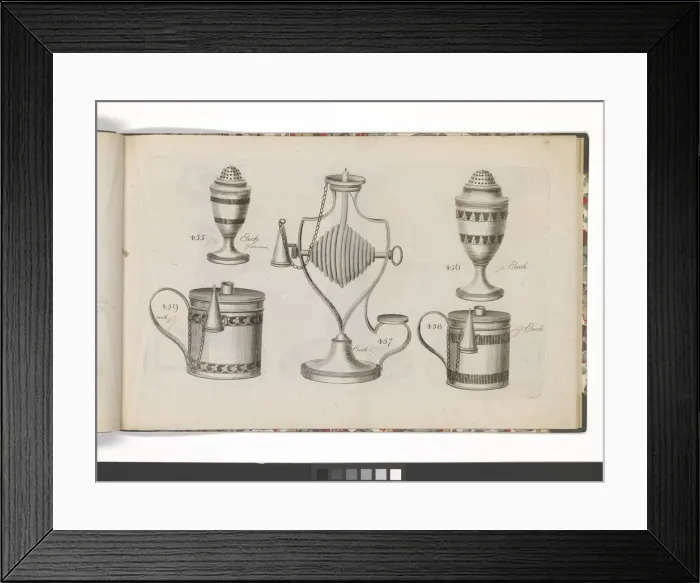 Framed Print : Page from a catalogue of domestic silverware Framed Print : Page from a catalogue of domestic silverware