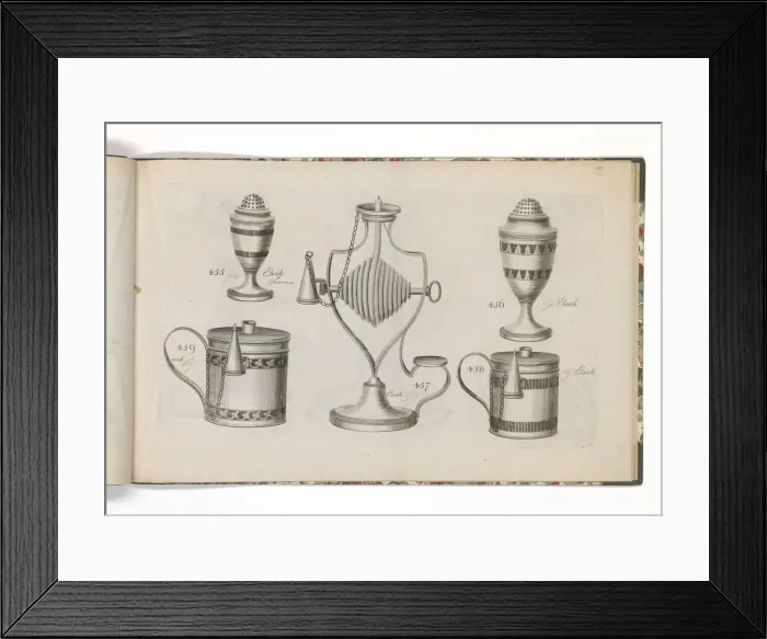 Framed Print : Page from a catalogue of domestic silverware Framed Print : Page from a catalogue of domestic silverware