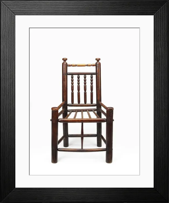 Framed Print : Ash and elm wood chair Framed Print : Ash and elm wood chair
