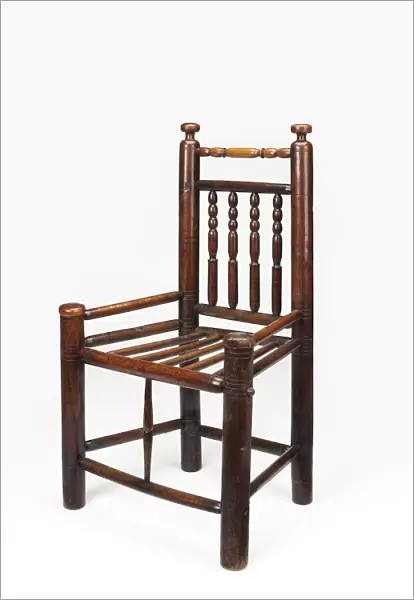 Ash and elm wood chair