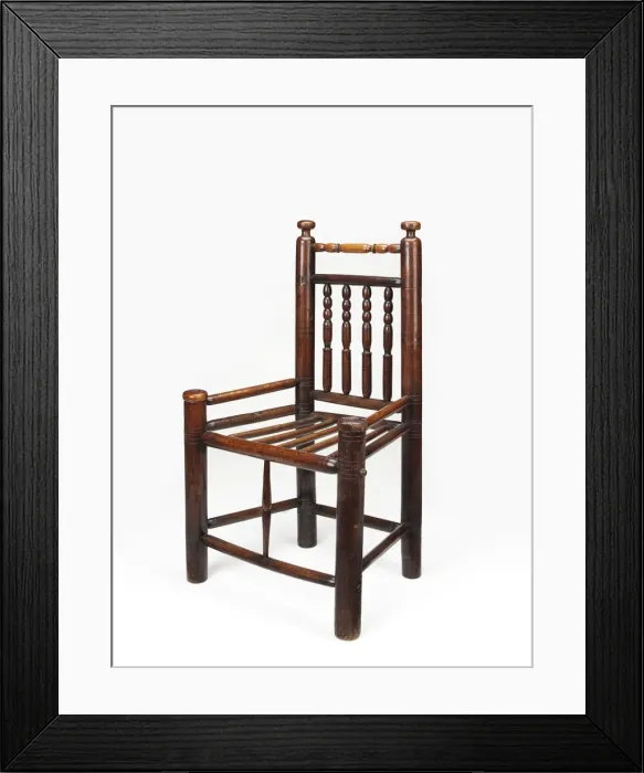Framed Print : Ash and elm wood chair Framed Print : Ash and elm wood chair