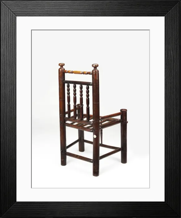 Framed Print : Ash and elm wood chair Framed Print : Ash and elm wood chair