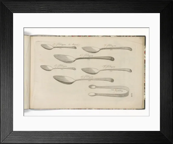 Framed Print : Page from a catalogue of domestic silverware Framed Print : Page from a catalogue of domestic silverware