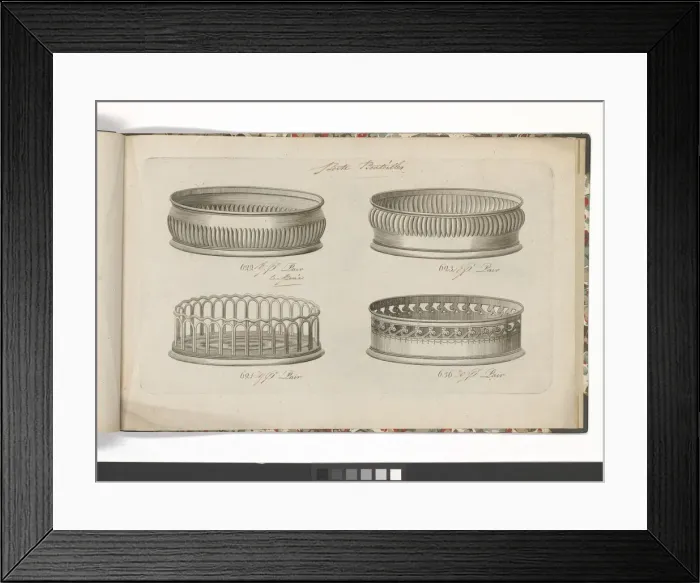Framed Print : Page from a catalogue of domestic silverware Framed Print : Page from a catalogue of domestic silverware