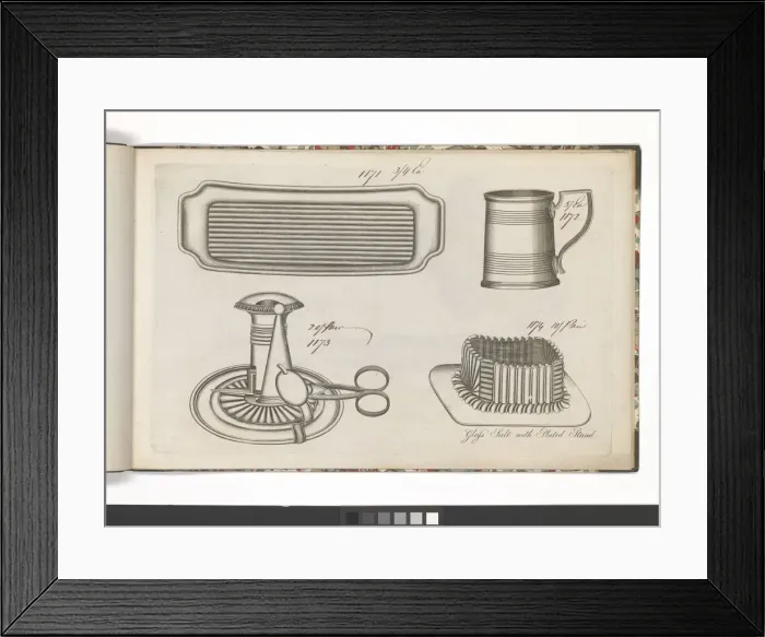 Framed Print : Page from a catalogue of domestic silverware Framed Print : Page from a catalogue of domestic silverware