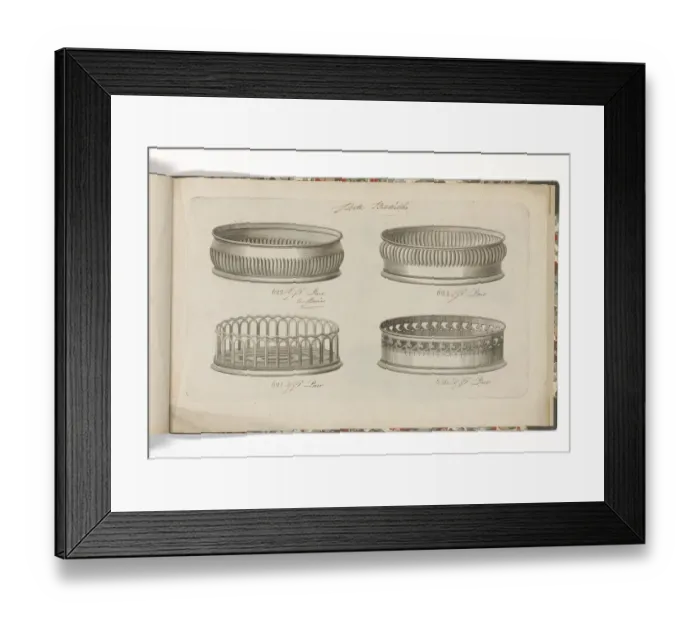 Framed Print : Page from a catalogue of domestic silverware Framed Print : Page from a catalogue of domestic silverware