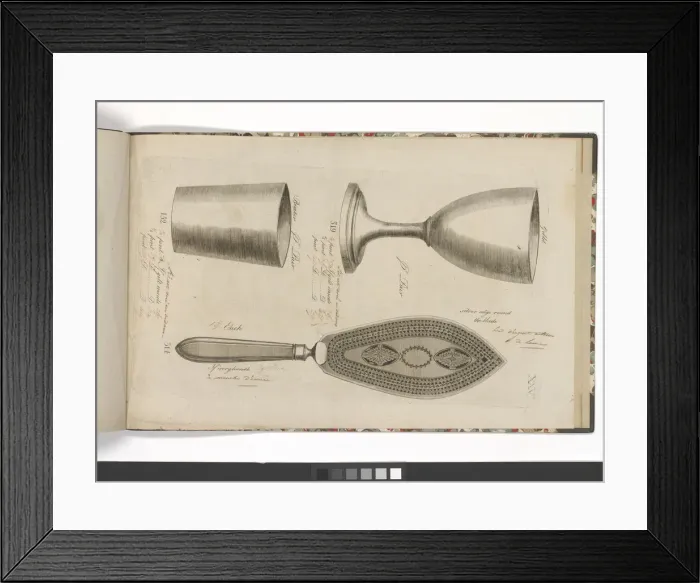 Framed Print : Page from a catalogue of domestic silverware Framed Print : Page from a catalogue of domestic silverware