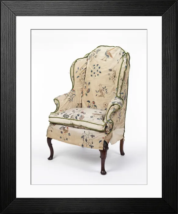 Framed Print : Armchair, with cover Framed Print : Armchair, with cover